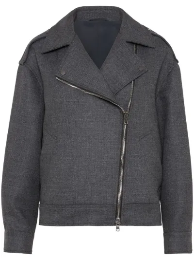 Biker jacket wool online