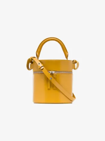 Building Block Women S Bags Browns Uk Building Block Yellow Drum Leather Shoulder Bag