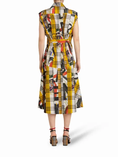 Archive Scarf Print Check Cotton Shirt Dress | Burberry | Eraldo.com