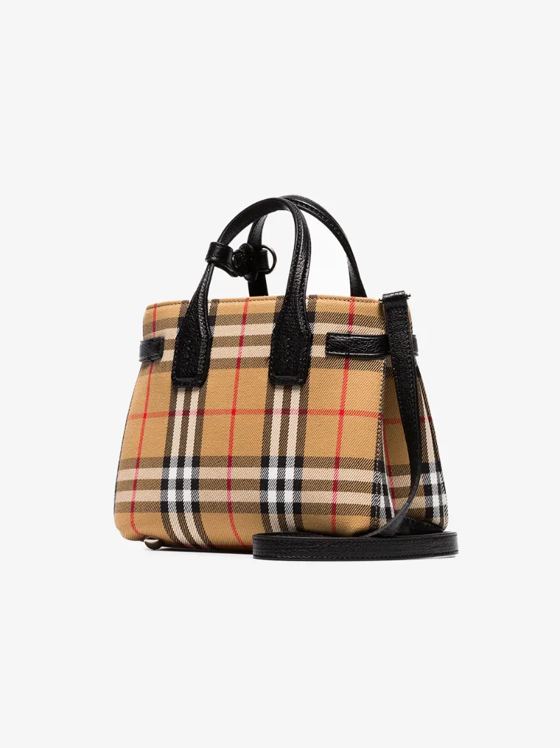 Burberry Baby Banner Vintage Check Tote Browns