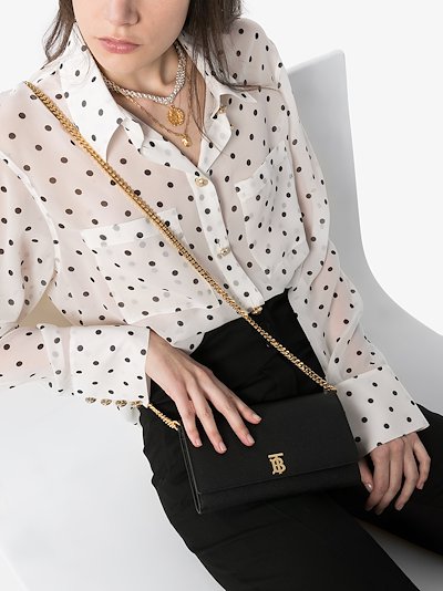 black Hannah leather shoulder bag 