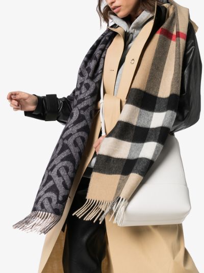 burberry black cashmere scarf