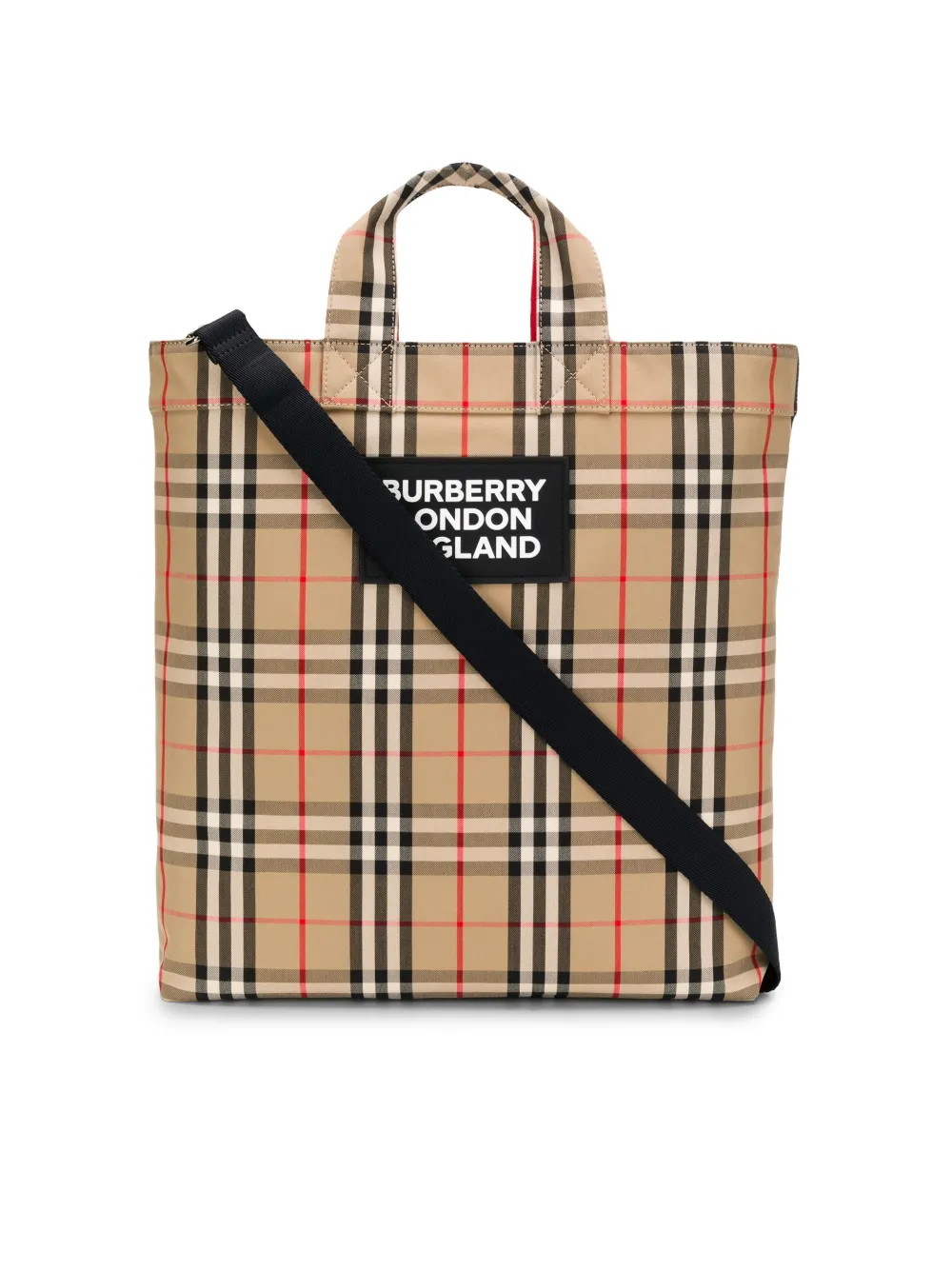Borsa tote con logo Appliqué Vintage Check | Burberry | Eraldo.com
