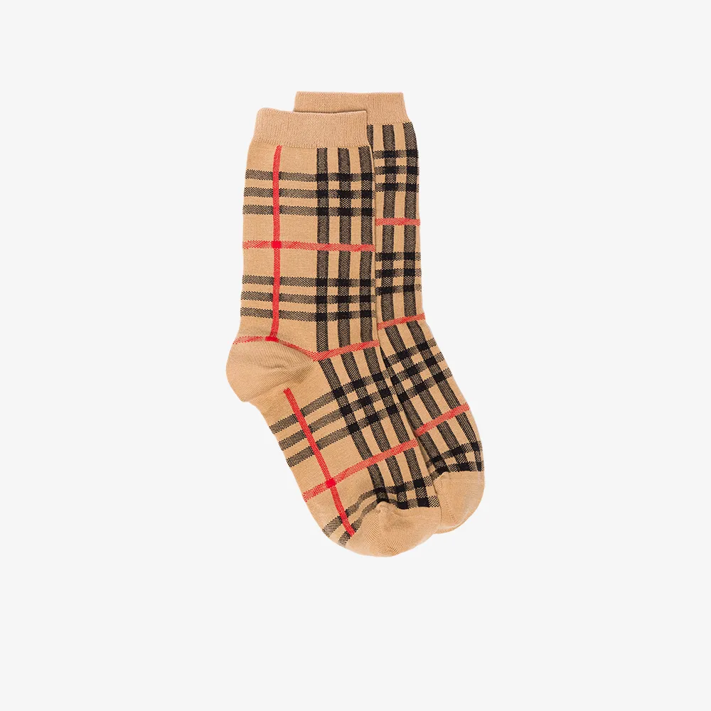 Burberry brown Vintage Check cotton socks Browns