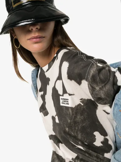 cheap cow print t shirt