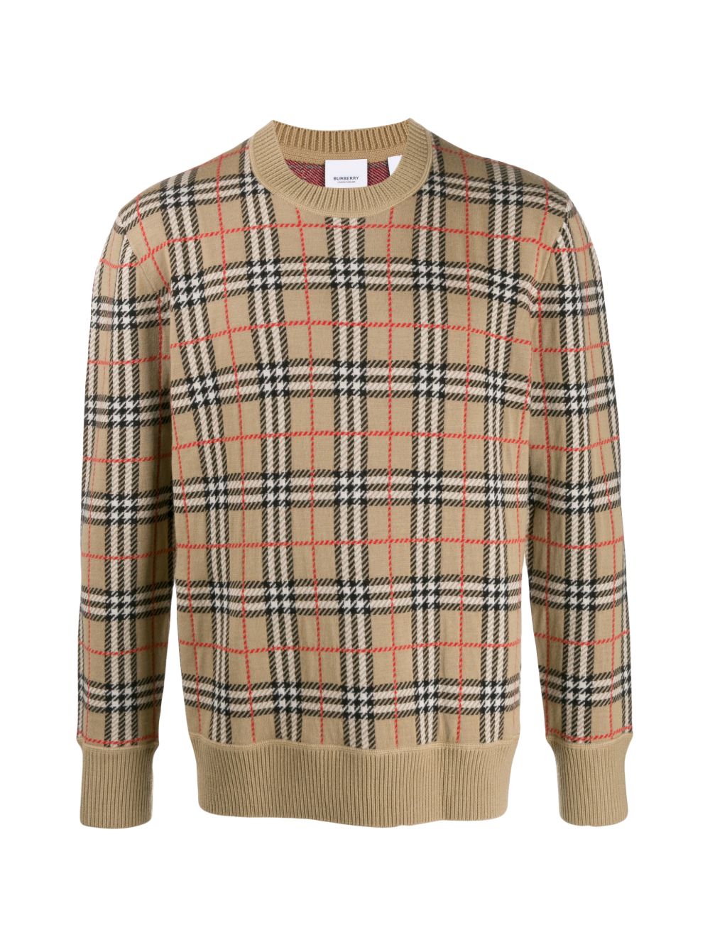 Check Jacquard Sweater | Burberry 