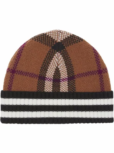 burberry check hat