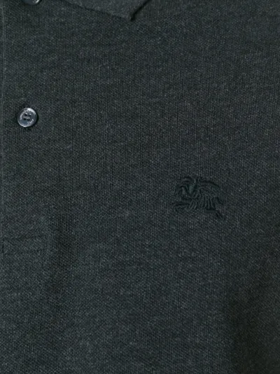 check placket cotton polo shirt