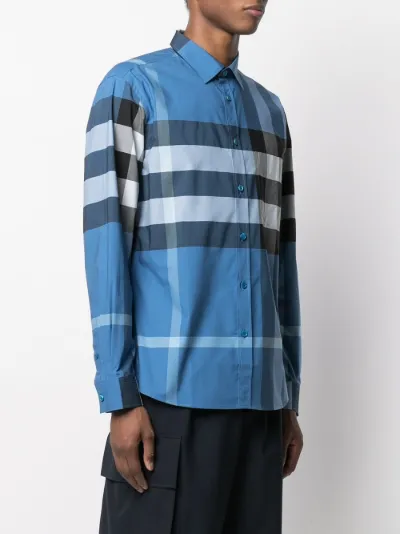 Burberry stretch cotton poplin shirt online