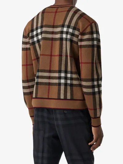 burberry check jumper