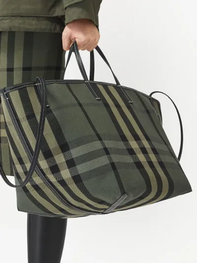 burberry check tote