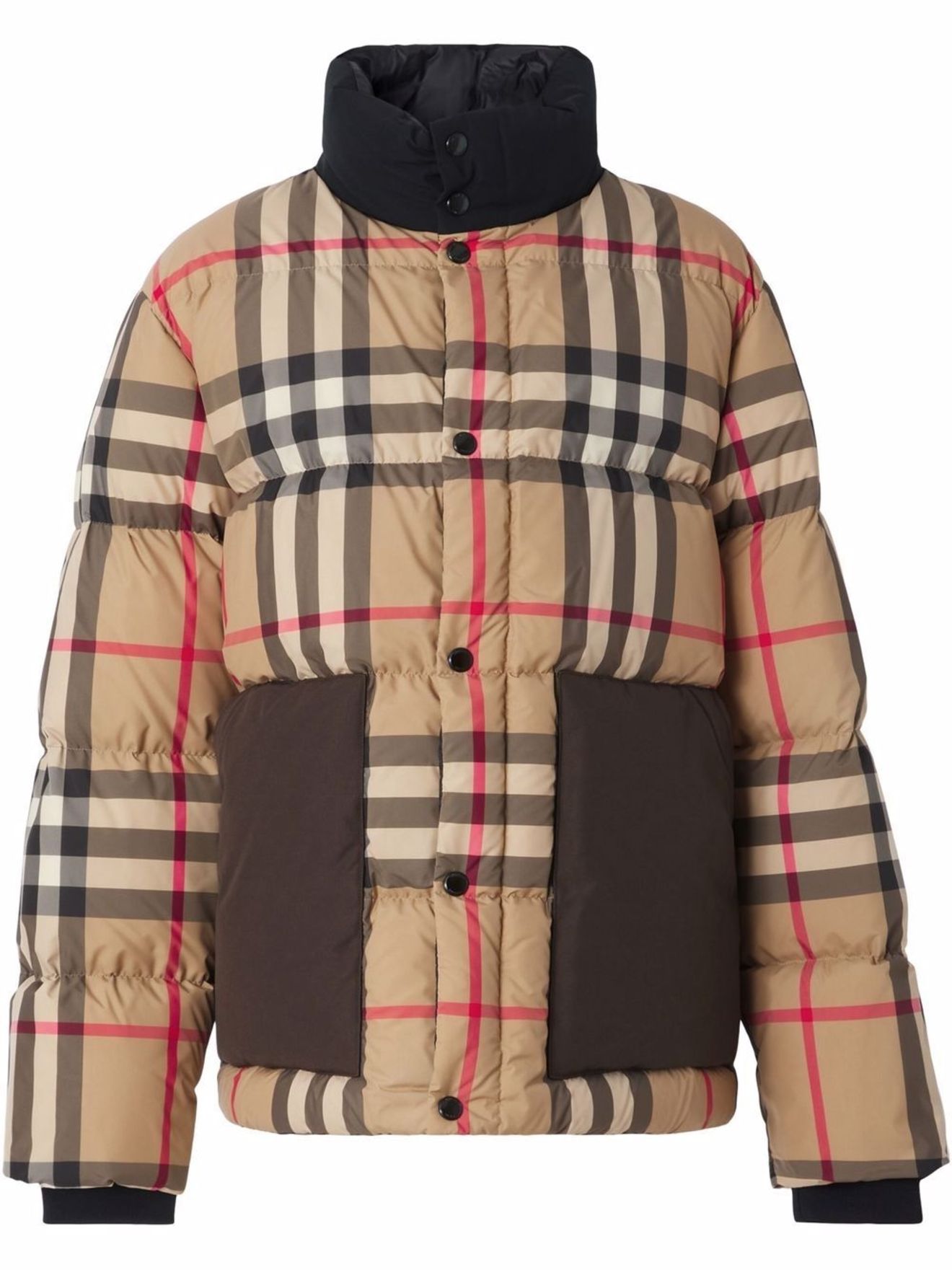 burberry check puffer