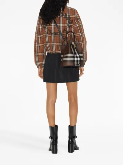 Burberry house hotsell check puffer jacket