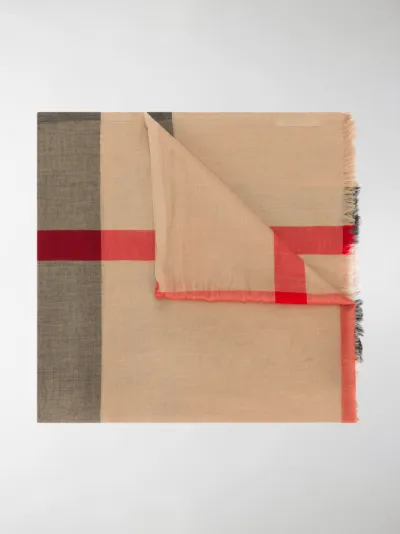Burberry - check scarf