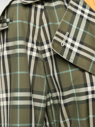 burberry plaid raincoat