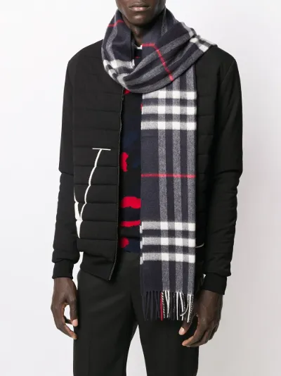 the classic check cashmere scarf