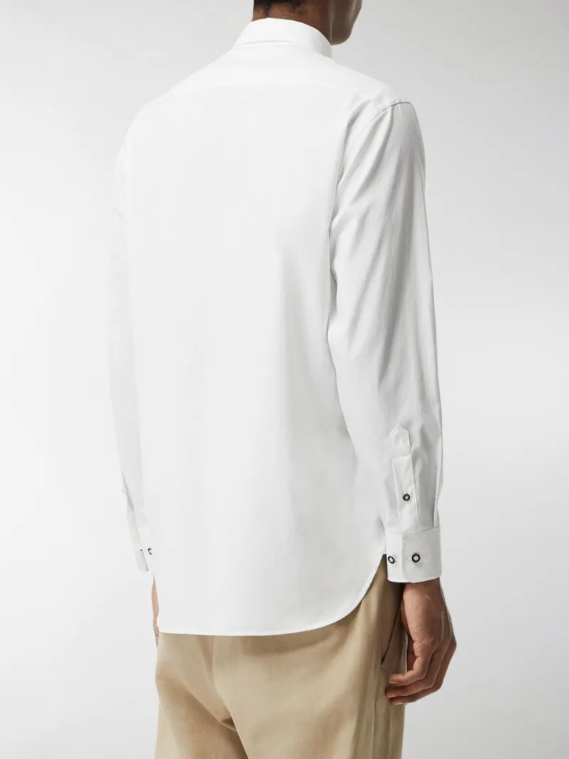 burberry contrast button shirt