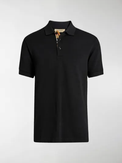 Burberry contrast collar polo shirt 
