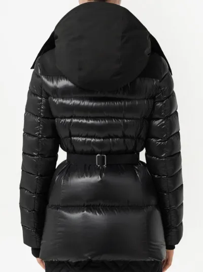 Burberry belted 2024 puffer coat