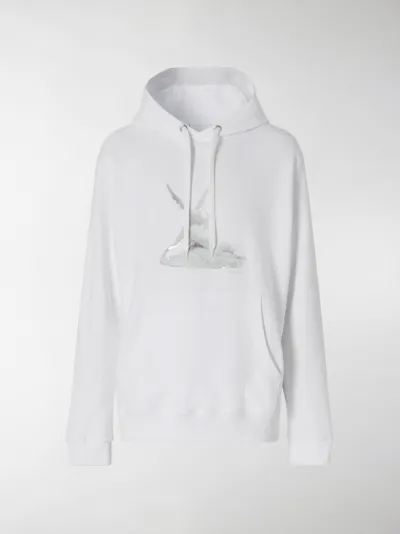 burberry hoodie white