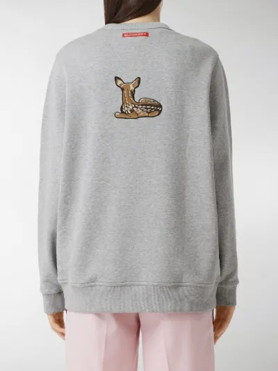 grey burberry jumper