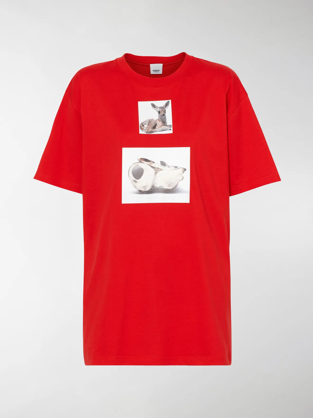 burberry deer print t shirt