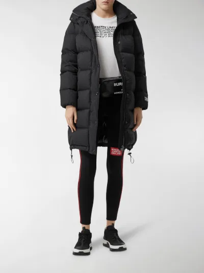 burberry black puffer coat