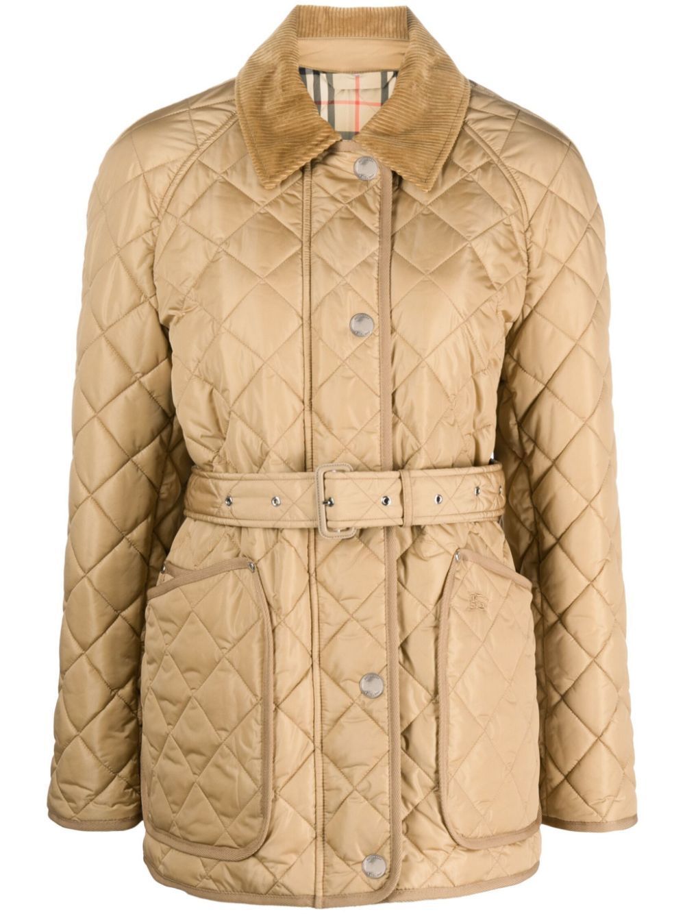 Burberry brit 2024 quilted belted jacket