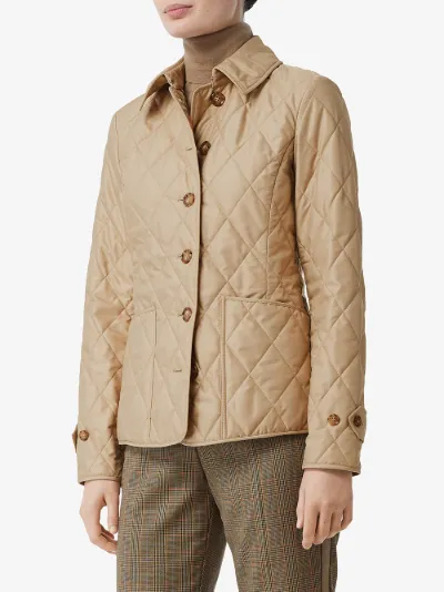 diamond quilted thermoregulated field jacket