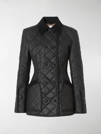 burberry quilted black jacket