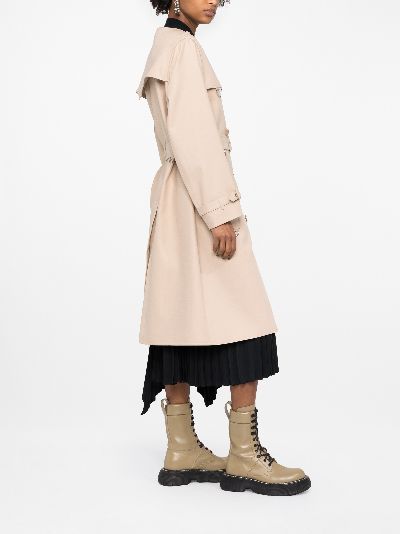 burberry double breasted belted coat