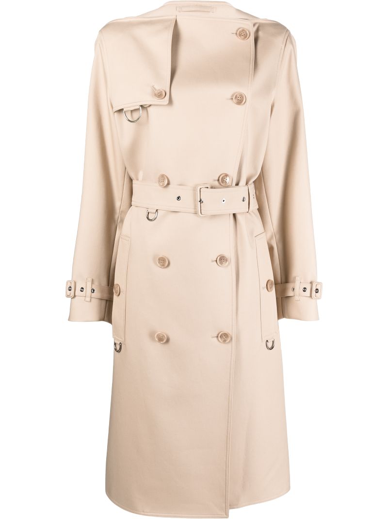 burberry double breasted belted coat