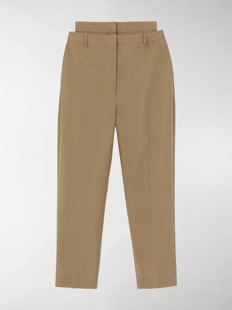 burberry double waist pants