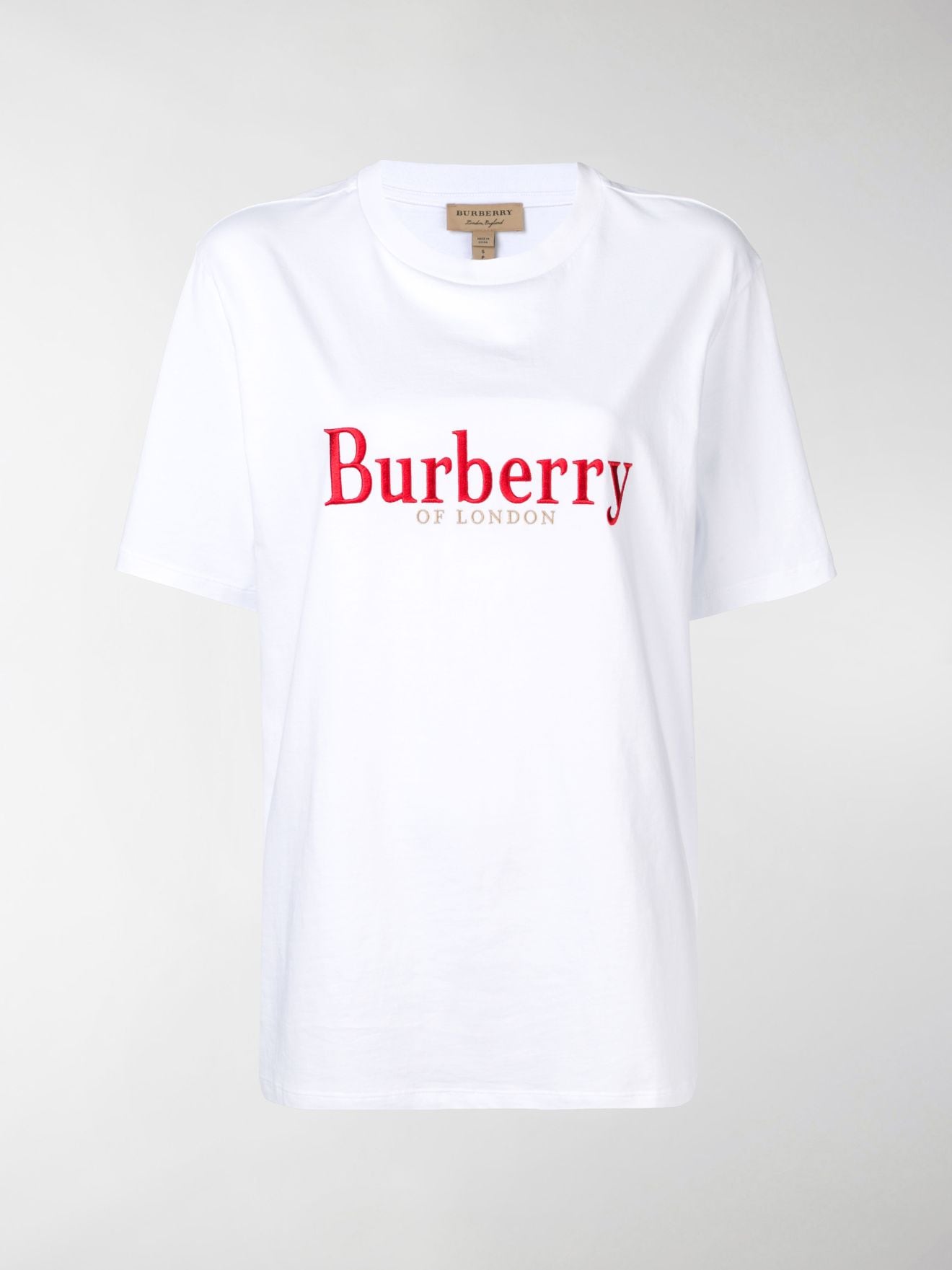 burberry embroidered archive logo jersey sweatshirt