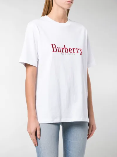 burberry embroidered logo t shirt