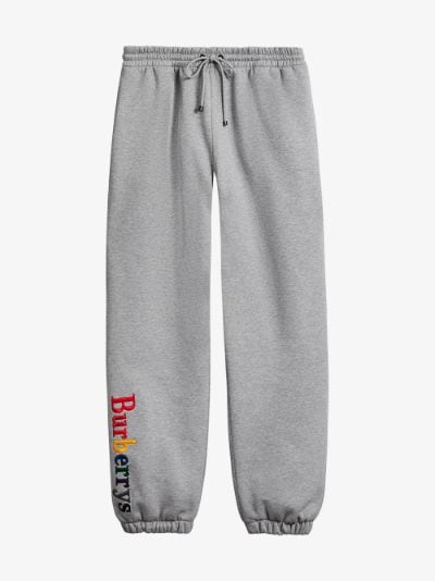 Burberry Embroidered jersey sweatpants 