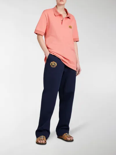 burberry embroidered jersey sweatpants