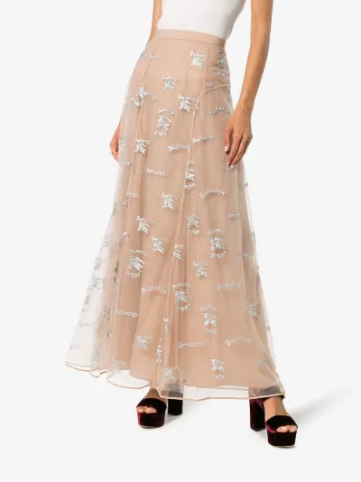 burberry tulle skirt