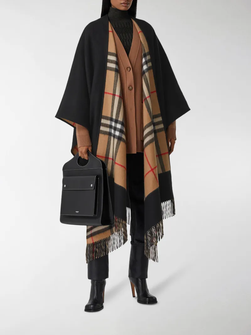 burberry cape black