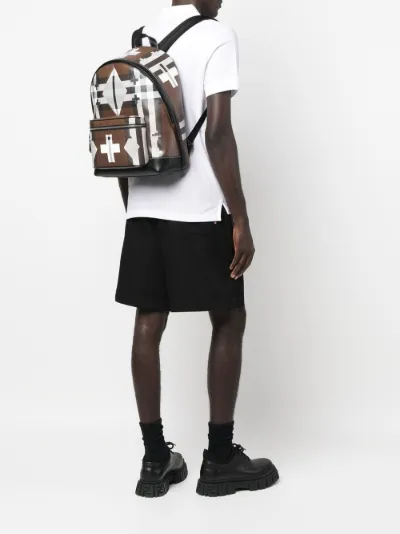 Burberry print backpack best sale