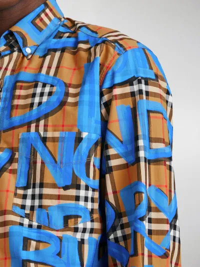 burberry shirt graffiti