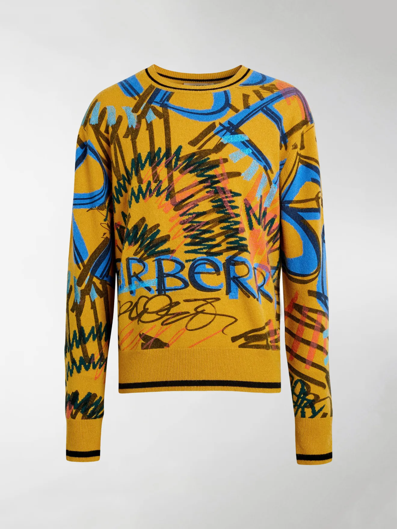 burberry scribble sweater