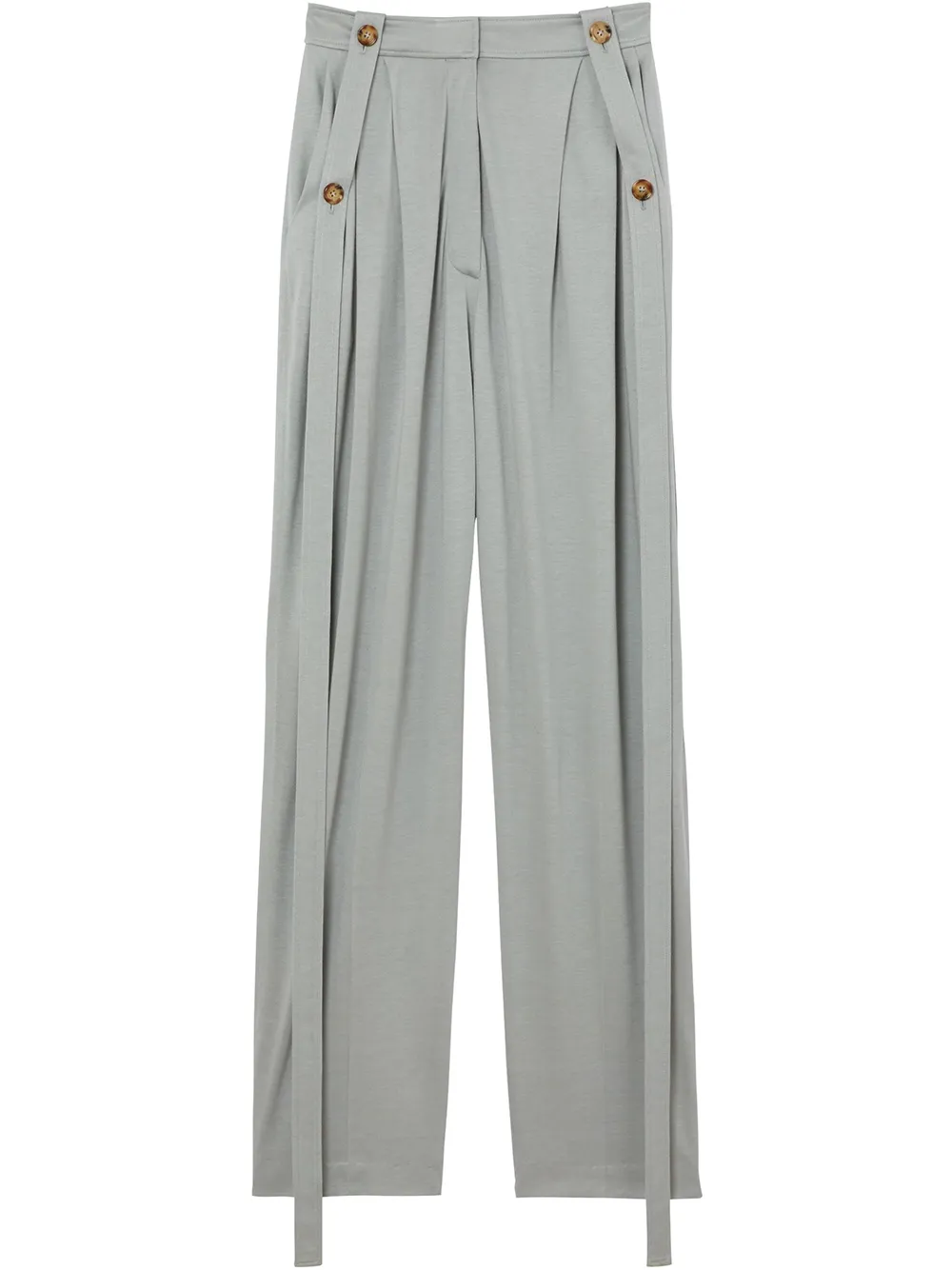 high waisted tailored trousers