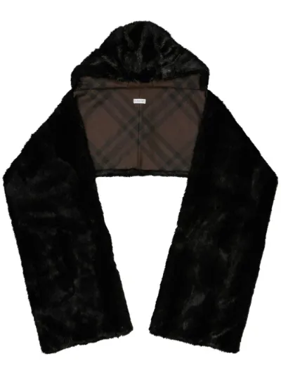 Burberry hooded faux-fur scarf | Eraldo.com PL
