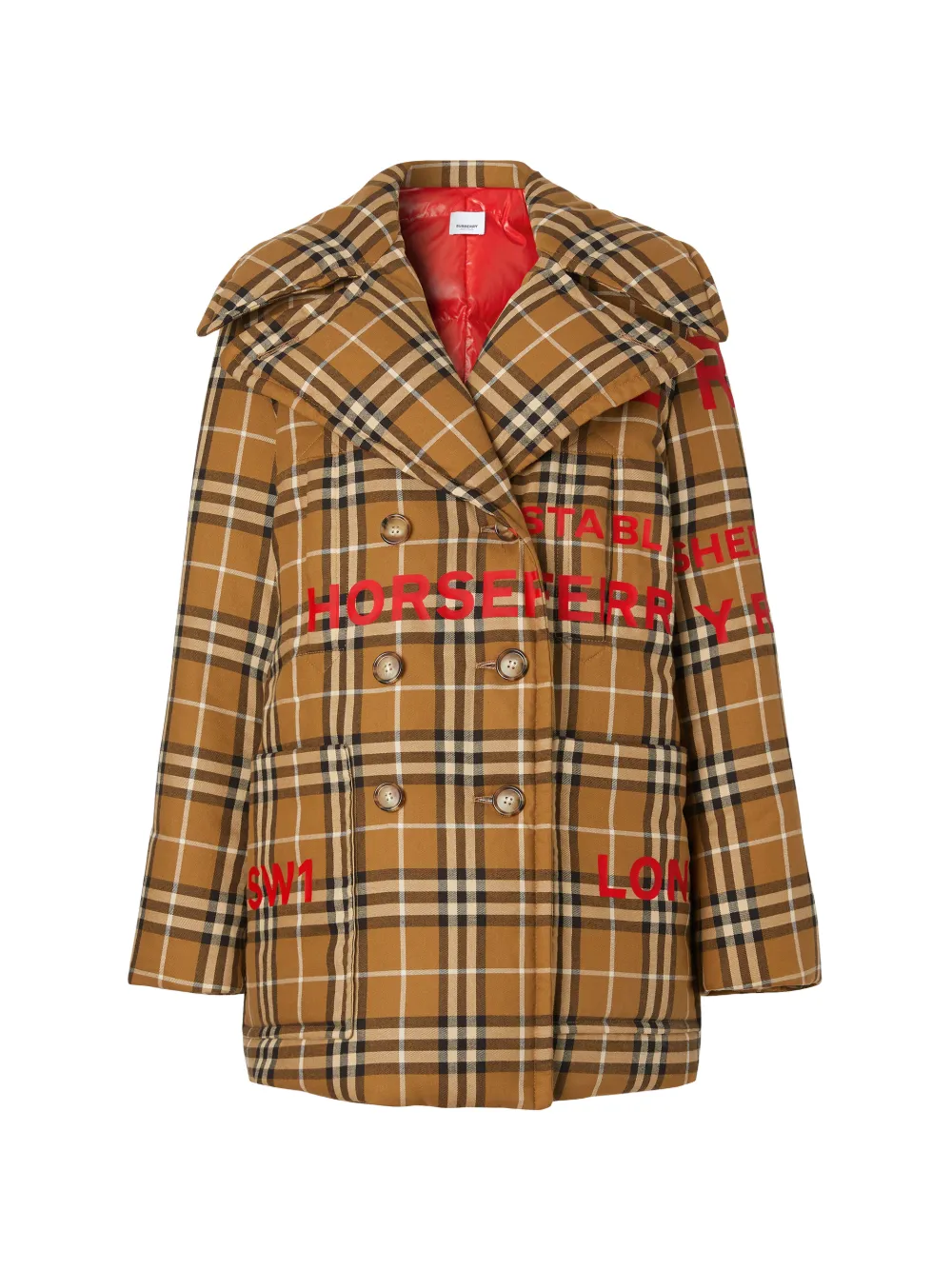 vintage burberry pea coat