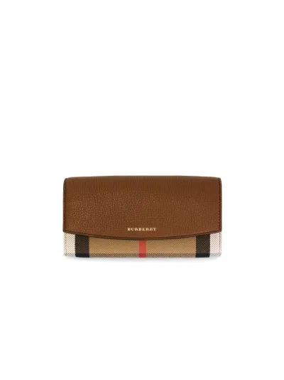 Burberry House Check And Leather Continental Wallet Eraldo FR