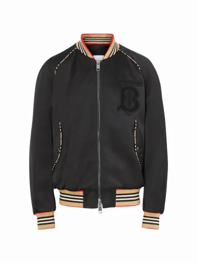 Burberry satin bomber outlet jacket