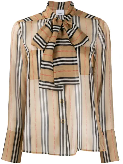 burberry pussy bow blouse