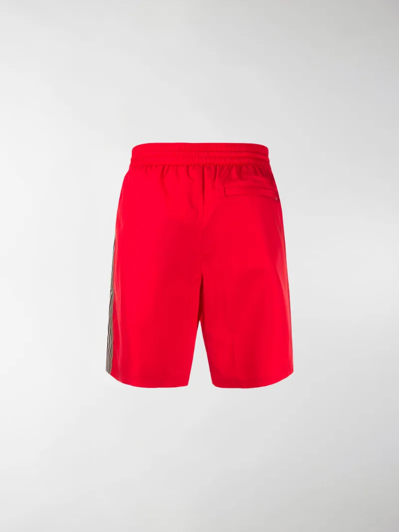 Burberry Icon Stripe swim shorts red 