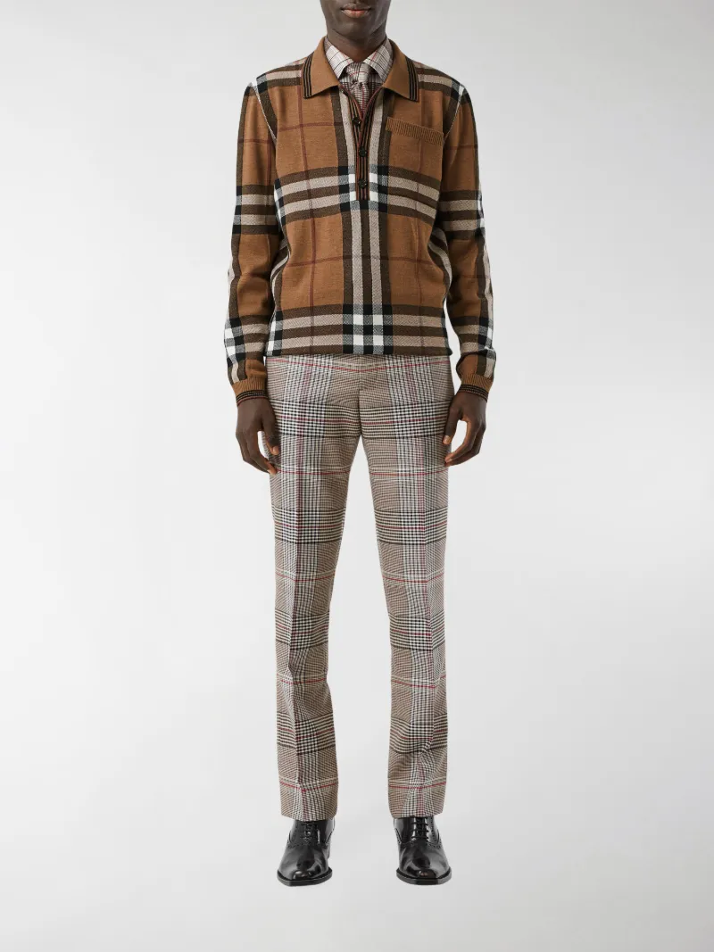 burberry intarsia polo